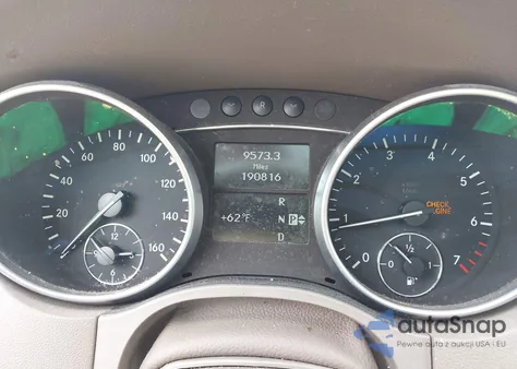 2009 Mercedes-Benz Ml 350 4Matic z USA, uszkodzony, nr VIN 4JGBB86E29A491064